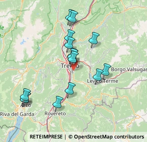 Mappa Via della Villa, 38100 Trento TN, Italia (13.91867)