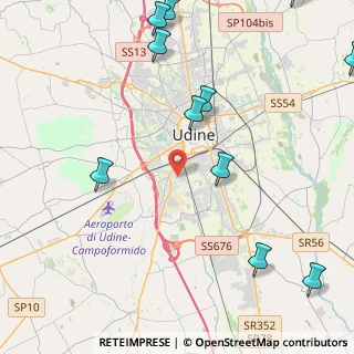 Mappa Via Castions di Strada, 33100 Udine UD, Italia (6.13917)
