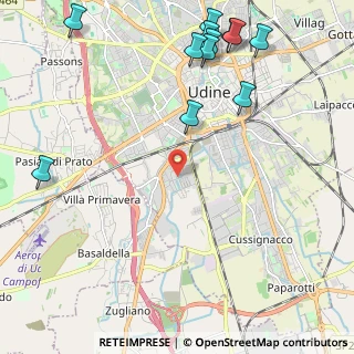 Mappa Via Castions di Strada, 33100 Udine UD, Italia (2.89083)
