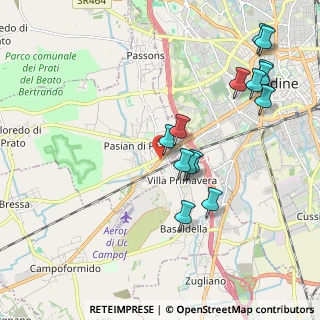 Mappa Via Campoformido, 33037 Pasian di Prato UD, Italia (2.09857)