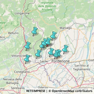 Mappa Via Anzolet, 33070 Budoia PN, Italia (9.6925)