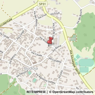 Mappa Via Anzolet, 13, 33070 Budoia, Pordenone (Friuli-Venezia Giulia)
