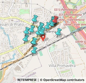 Mappa Via Lignano, 33037 Pasian di Prato UD, Italia (0.3105)