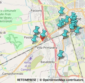 Mappa Via Lignano, 33037 Pasian di Prato UD, Italia (2.174)