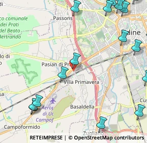 Mappa Via Lignano, 33037 Pasian di Prato UD, Italia (3.2895)