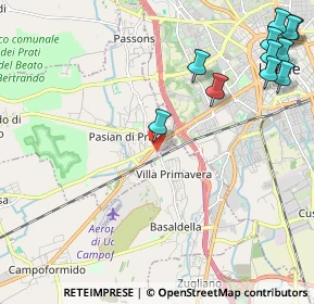 Mappa Via Lignano, 33037 Pasian di Prato UD, Italia (2.92727)
