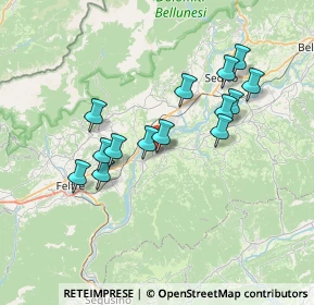 Mappa Via Brusaferro, 32020 Lentiai BL, Italia (6.365)