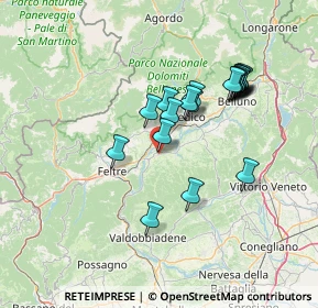 Mappa Via dei Martiri, 32020 Lentiai BL, Italia (12.683)