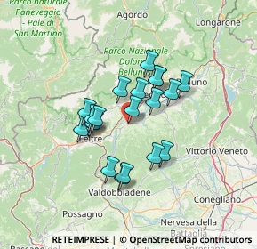 Mappa Via dei Martiri, 32020 Lentiai BL, Italia (10.2275)