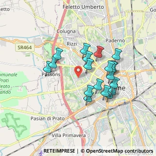 Mappa Via Latina, 33100 Udine UD, Italia (1.572)