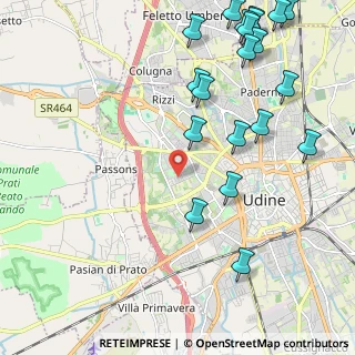 Mappa Via Latina, 33100 Udine UD, Italia (2.748)