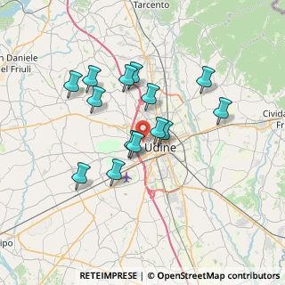 Mappa Via Latina, 33100 Udine UD, Italia (6.10071)