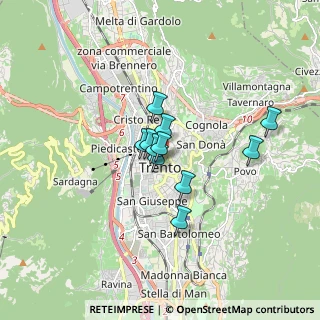 Mappa Via Galileo Galilei, 38122 Trento TN, Italia (1.06182)