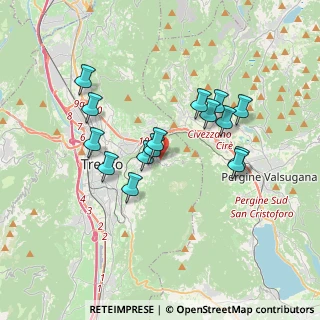 Mappa Via Borino, 38123 Trento TN, Italia (3.13333)