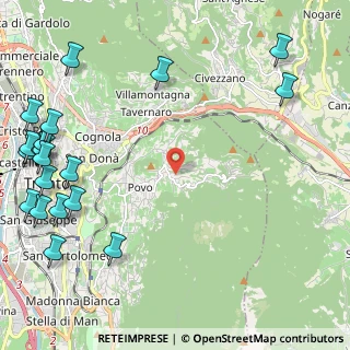 Mappa Via Borino, 38123 Trento TN, Italia (3.293)