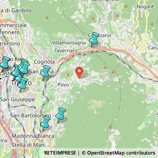 Mappa Via Borino, 38123 Trento TN, Italia (3.15846)