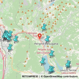 Mappa Via Tamarisi, 38057 Pergine Valsugana TN, Italia (6.6885)