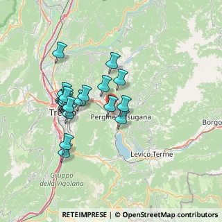 Mappa Via Tamarisi, 38057 Pergine Valsugana TN, Italia (6.3605)