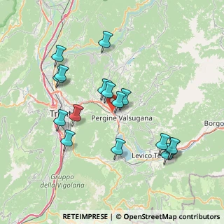 Mappa Via Tamarisi, 38057 Pergine Valsugana TN, Italia (7.46938)