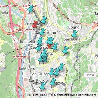 Mappa Via Dietro le Mura B, 38100 Trento TN, Italia (0.8795)