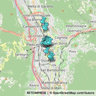Mappa Via Dietro le Mura B, 38100 Trento TN, Italia (0.616)