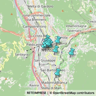 Mappa Via Dietro le Mura B, 38100 Trento TN, Italia (0.77455)