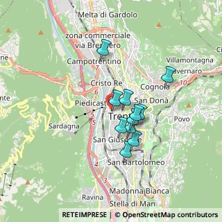 Mappa Via Oss Mazzurana, 38122 Trento TN, Italia (1.27091)