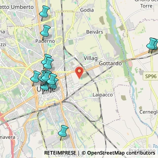 Mappa Via Barcis, 33100 Udine UD, Italia (2.56357)