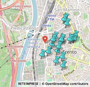 Mappa Piazza Santa Maria Maggiore, 38100 Trento TN, Italia (0.424)