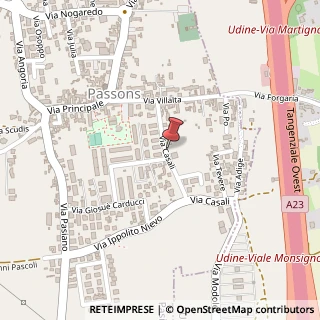 Mappa Via Casali, 60, 33037 Pasian di Prato, Udine (Friuli-Venezia Giulia)