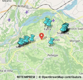 Mappa Via Ardo Croce Ponte, 32026 Mel BL, Italia (1.8325)