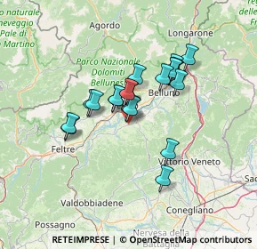 Mappa Via Ardo Croce Ponte, 32026 Mel BL, Italia (10.2135)