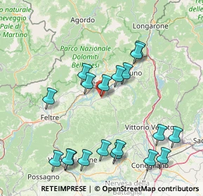 Mappa Via Ardo Croce Ponte, 32026 Mel BL, Italia (17.53263)