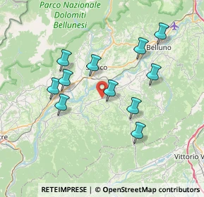 Mappa Via Ardo Croce Ponte, 32026 Mel BL, Italia (6.71)