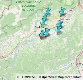 Mappa Via Ardo Croce Ponte, 32026 Mel BL, Italia (5.98)