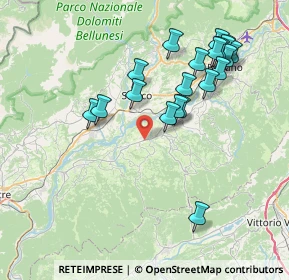 Mappa Via Ardo Croce Ponte, 32026 Mel BL, Italia (7.799)
