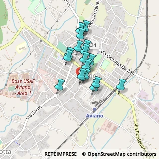 Mappa Via Ospedale, 33081 Aviano PN, Italia (0.2915)