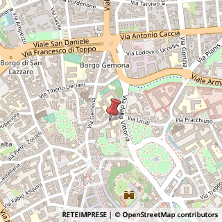 Mappa Via Giovanni da Udine, 27, 33100 Udine, Udine (Friuli-Venezia Giulia)