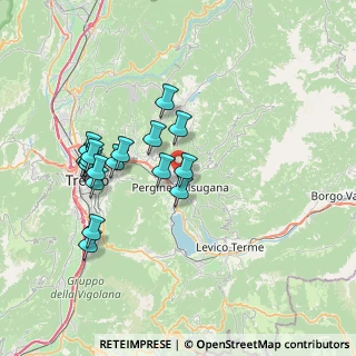 Mappa Via Fersina, 38057 Pergine Valsugana TN, Italia (6.90278)