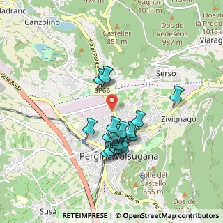Mappa Via Fersina, 38057 Pergine Valsugana TN, Italia (0.737)