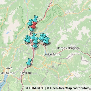 Mappa Via Fersina, 38057 Pergine Valsugana TN, Italia (9.74625)