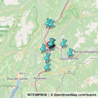 Mappa Via Mantova, 38122 Trento TN, Italia (7.42417)