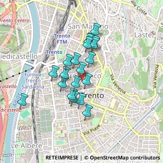 Mappa Via Mantova, 38122 Trento TN, Italia (0.349)