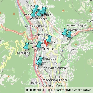 Mappa Via Mantova, 38122 Trento TN, Italia (2.08417)
