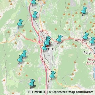Mappa Via Roggia Grande, 38122 Trento TN, Italia (5.645)