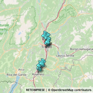 Mappa Via Roggia Grande, 38122 Trento TN, Italia (8.90083)