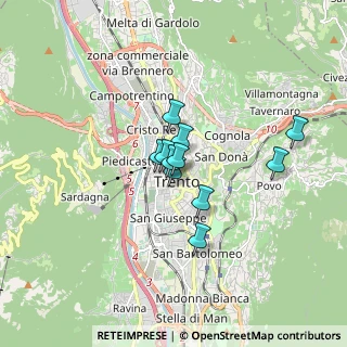 Mappa Via della Roggia Grande, 38122 Trento TN, Italia (1.05182)