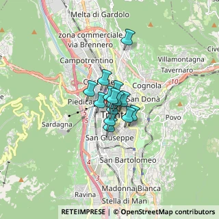 Mappa Piazza Lodron, 38100 Trento TN, Italia (0.67467)