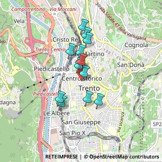 Mappa Piazza Lodron, 38122 Trento TN, Italia (0.65615)