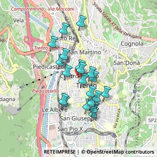 Mappa Piazza Lodron, 38100 Trento TN, Italia (0.737)